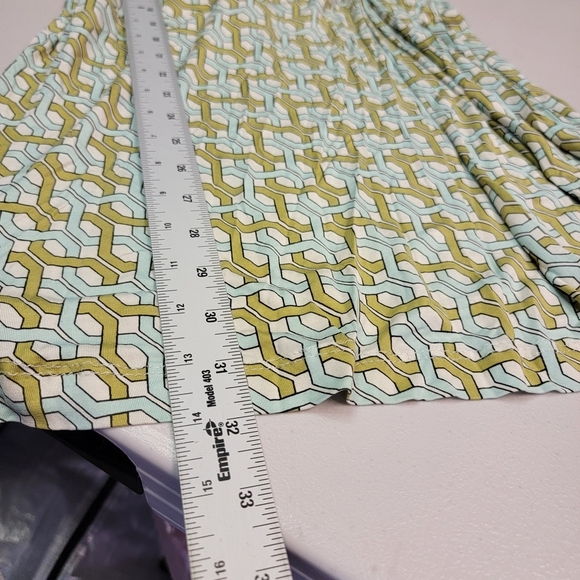 Tommy Bahama 100% Silk Dress Green Pattern Front Knot Women's Size XS - Picture 6 of 6
